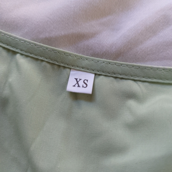 Shein Solid V-neck Smock Dress - Picture 7 of 7